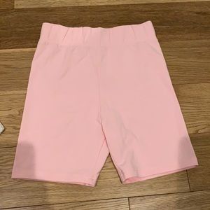 Pink cotton bike shorts